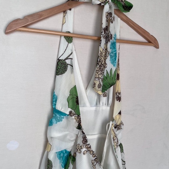 halter backless floral summer dress - Picture 3 of 6